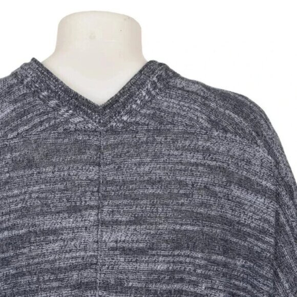 J. Jill Duster Long Cardigan Cotton Linen Blue Marled 3/4 Sleeve Size  Large - Picture 5 of 7